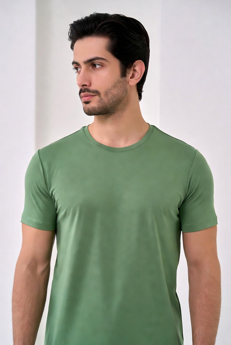 Erkek Düz İlkbahar T-shirt