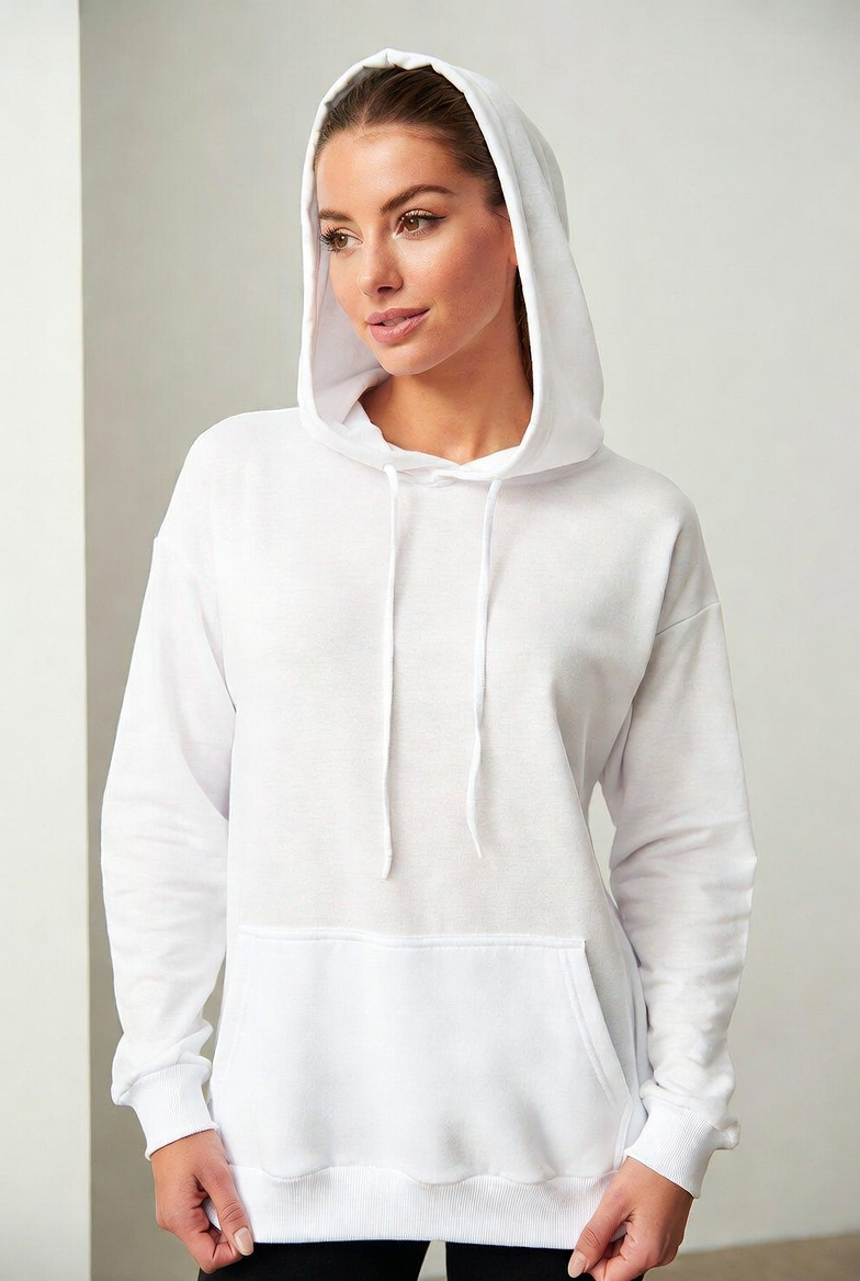 Erkek Slim Kışlık Hoodie