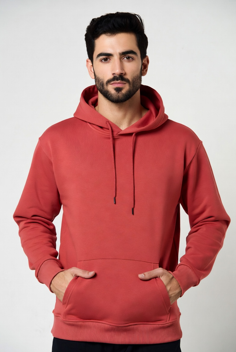 Erkek Fit İlkbahar Hoodie